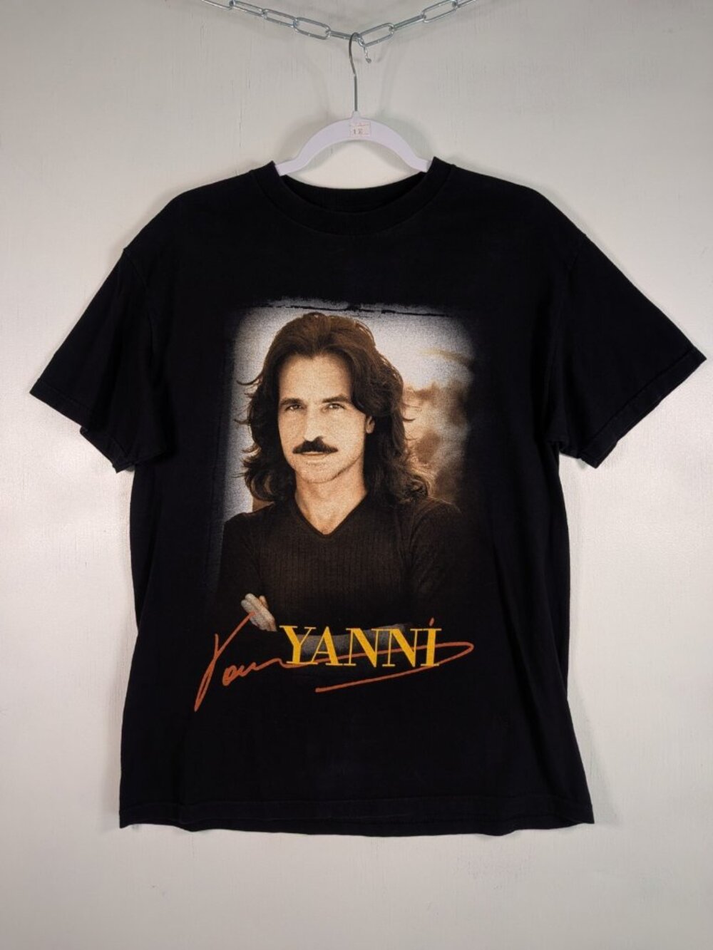 Vintage Yanni Live World Tour 2004-2005 Concert T-Shirt Black Mens M Tour Dates